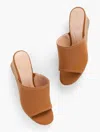 Talbots Royce Nappa Wedge Sandals - Havana Tan - 9 1/2 M  In Brown