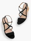 Talbots Royce Wedge Sandals - Black - 11m  In Black