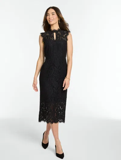 Talbots Rsvp Paisley Lace Dress - Black - 2