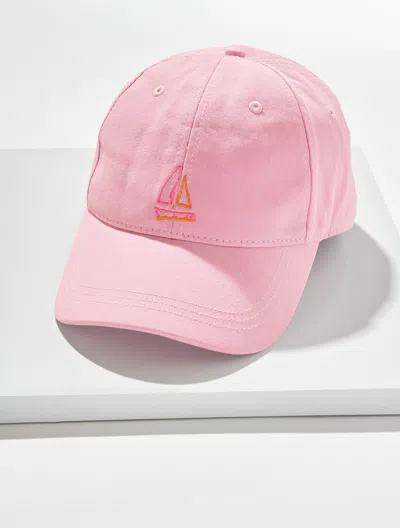 Talbots Sailboat Baseball Cap - Soft Pink - 001 - 100% Cotton