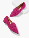 Talbots Scarlet Tweed Pointed Toe Loafers - Magenta - 11m  In Multi