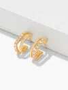 Talbots Sculpted Link Hoop Earrings - Gold - 001  In Gold