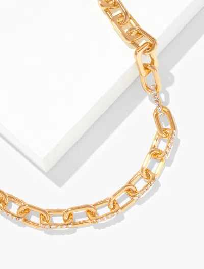 Talbots Sculpted Link Necklace - Gold - 001
