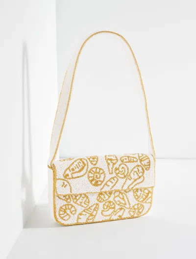 Talbots Seashell Beaded Shoulder Bag - Natural - 001  In Brown