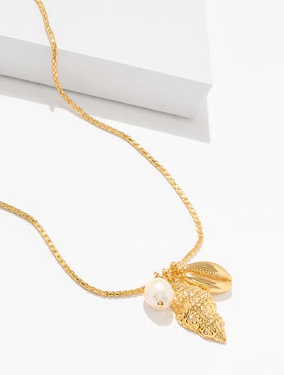 Talbots Seaside Treasures Necklace - Gold - 001