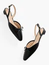 Talbots Shelby Nappa Slingback Flats - Black - 10m  In Black