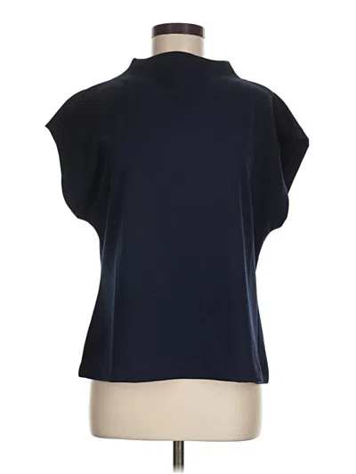 Pre-owned Talbots Short Sleeve Blouse In Blue