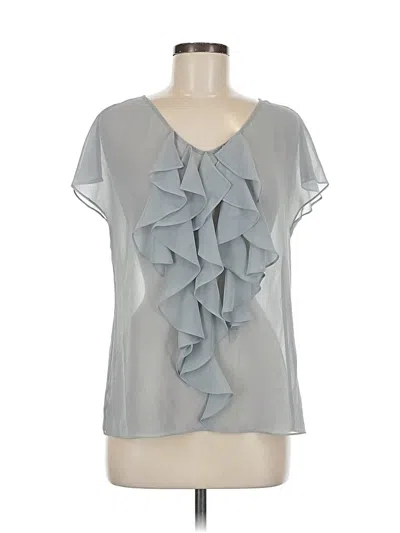Pre-owned Talbots Short Sleeve Blouse In Gray