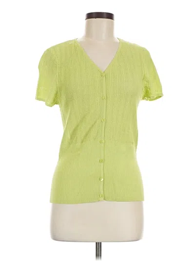 Pre-owned Talbots Short Sleeve Blouse In Green