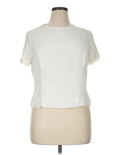 Talbots Short Sleeve Blouse In Ivory