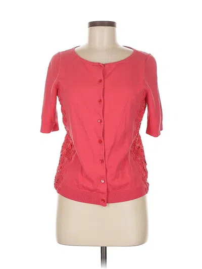 Pre-owned Talbots Short Sleeve Blouse In Pink