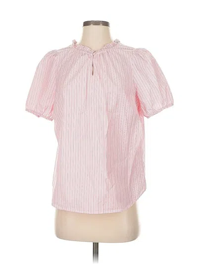 Pre-owned Talbots Short Sleeve Blouse In Pink