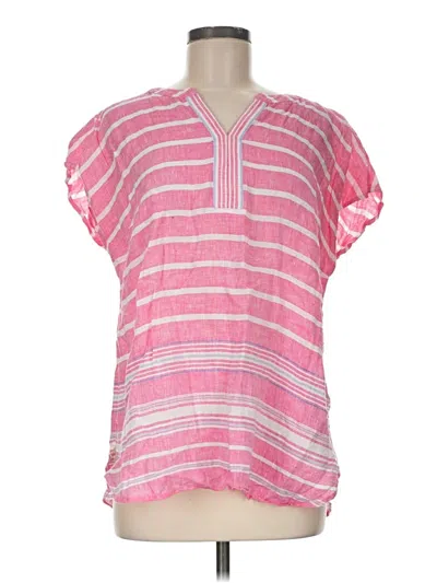 Pre-owned Talbots Short Sleeve Blouse In Pink