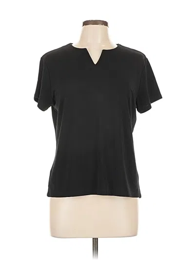 Pre-owned Talbots Short Sleeve T-shirt In Black