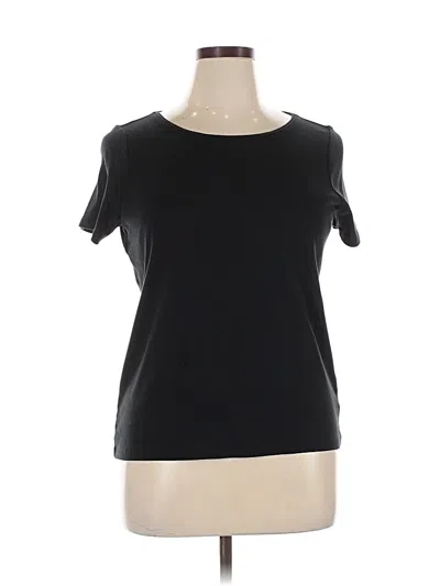 Pre-owned Talbots Short Sleeve T-shirt In Black