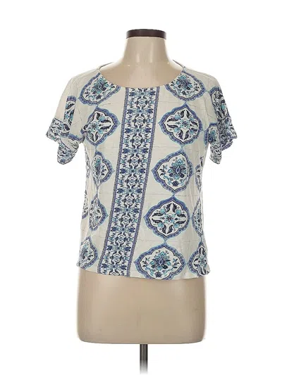 Pre-owned Talbots Short Sleeve T-shirt In Blue