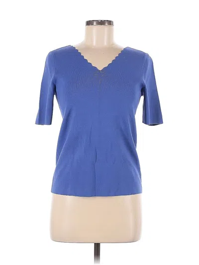 Pre-owned Talbots Short Sleeve T-shirt In Blue