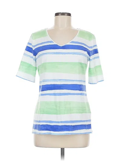 Pre-owned Talbots Short Sleeve T-shirt In Blue