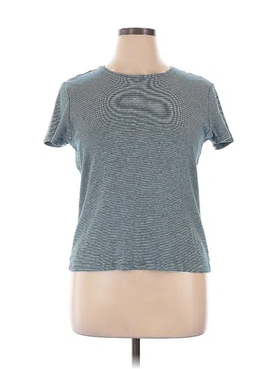 Pre-owned Talbots Short Sleeve T-shirt In Blue