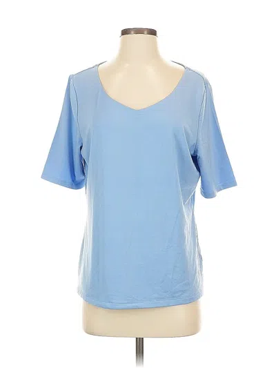 Pre-owned Talbots Short Sleeve T-shirt In Blue