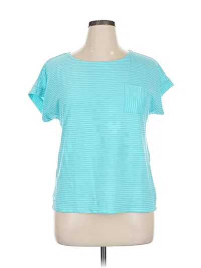 Pre-owned Talbots Short Sleeve T-shirt In Blue