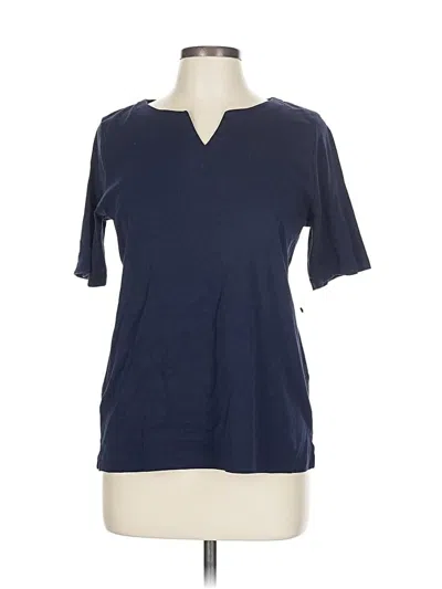 Pre-owned Talbots Short Sleeve T-shirt In Blue