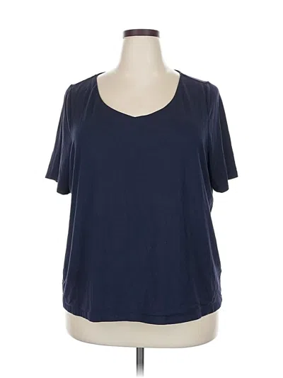 Pre-owned Talbots Short Sleeve T-shirt In Blue
