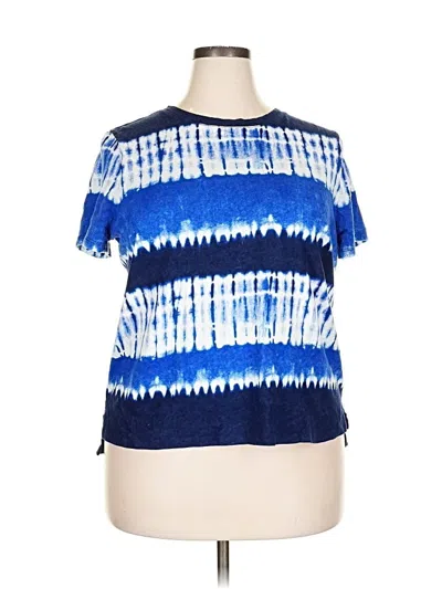 Pre-owned Talbots Short Sleeve T-shirt In Blue