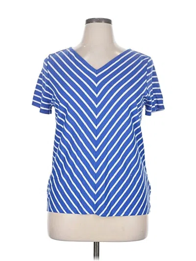 Pre-owned Talbots Short Sleeve T-shirt In Blue