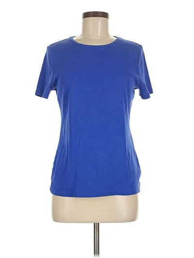 Pre-owned Talbots Short Sleeve T-shirt In Blue