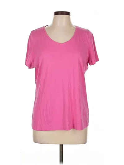Pre-owned Talbots Short Sleeve T-shirt In Pink