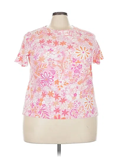 Pre-owned Talbots Short Sleeve T-shirt In Pink