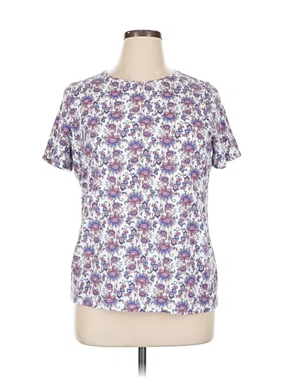 Pre-owned Talbots Short Sleeve T-shirt In Purple