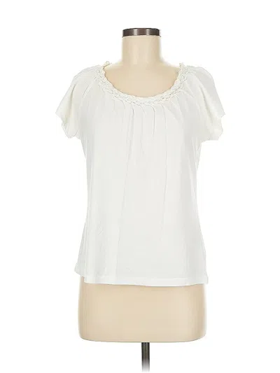 Pre-owned Talbots Short Sleeve T-shirt In White