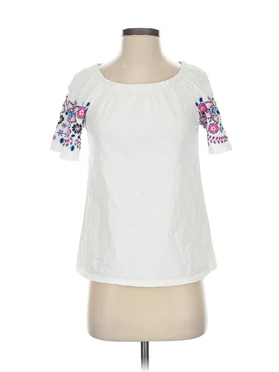 Pre-owned Talbots Short Sleeve T-shirt In White