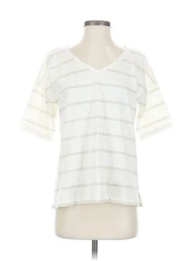 Pre-owned Talbots Short Sleeve T-shirt In White