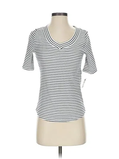 Pre-owned Talbots Short Sleeve T-shirt In White