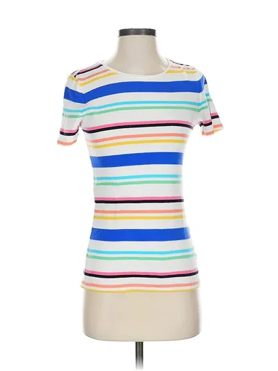 Pre-owned Talbots Short Sleeve T-shirt In White