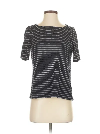Pre-owned Talbots Short Sleeve Top Gray Boatneck Tops