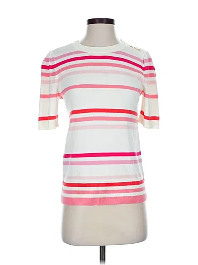 Pre-owned Talbots Short Sleeve Top Pink Boatneck Tops