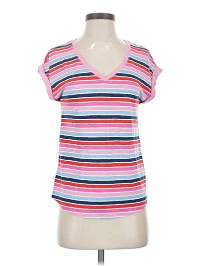 Pre-owned Talbots Short Sleeve Top Pink Scoop Neck Tops