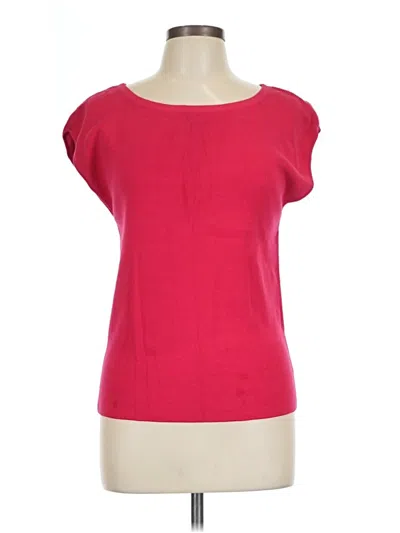 Pre-owned Talbots Short Sleeve Top Red Boatneck Tops