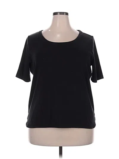 Pre-owned Talbots Short Sleeve T-shirt In Black