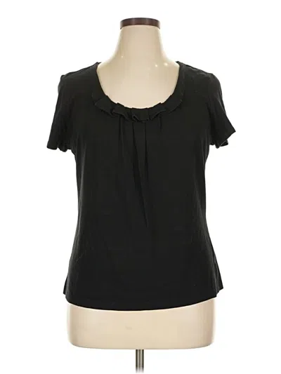 Pre-owned Talbots Short Sleeve T-shirt In Black