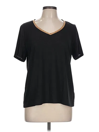 Pre-owned Talbots Short Sleeve T-shirt In Black