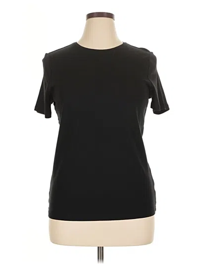 Pre-owned Talbots Short Sleeve T-shirt In Black
