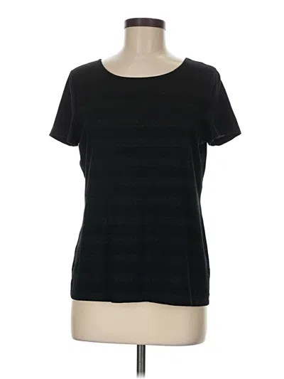 Pre-owned Talbots Short Sleeve T-shirt In Black