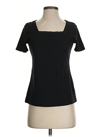 Pre-owned Talbots Short Sleeve T-shirt In Black