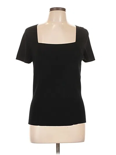 Pre-owned Talbots Short Sleeve T-shirt In Black