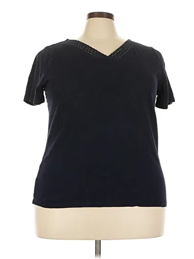 Pre-owned Talbots Short Sleeve T-shirt In Black